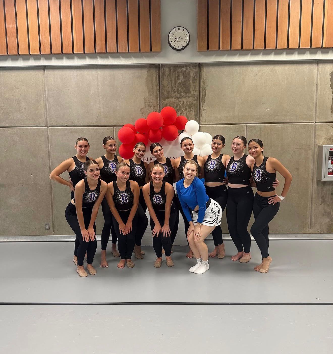 Mia Chanelle with Buchanan HS balloons